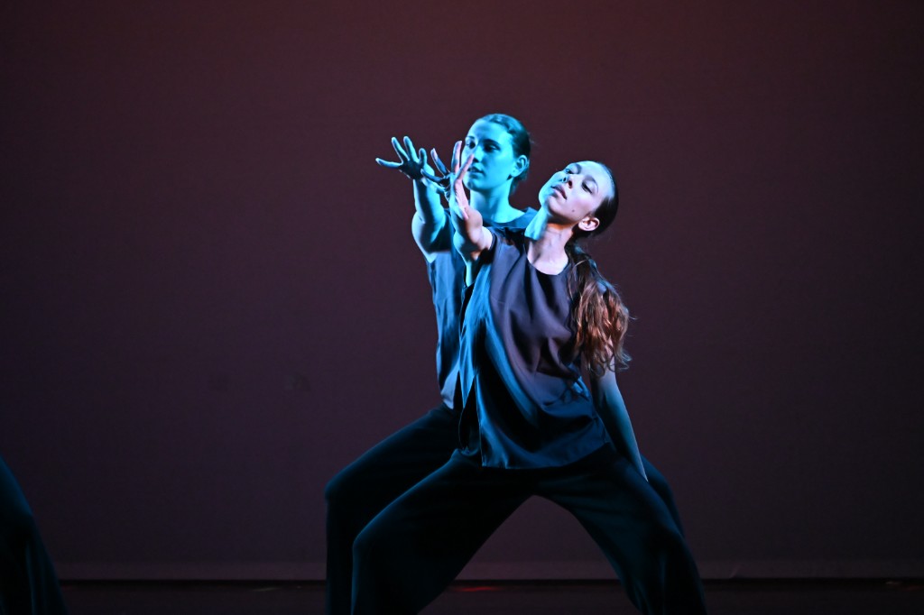 Duo di danza contemporanea sul palco